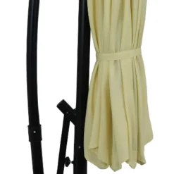 Sunnydaze Decor Sunnydaze Outdoor Steel Cantilever Offset Patio Umbrella With Solar LED Lights, Air Vent, Crank, And Base - 9' -Outdoor Garden Store GUEST 3c706b77 8094 4d9c b303 0c441f9b0147