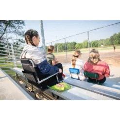Stansport Folding Stadium Seat With Arms Black/Ten -Outdoor Garden Store GUEST 3cc19963 fee9 49e1 9528 7cdfd31d73af