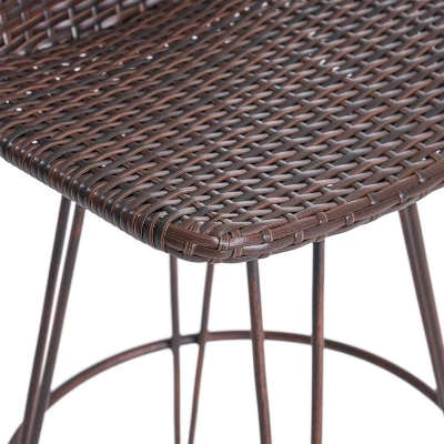 Penley 3pc Acacia Wood Industrial Bar Set Teak - Christopher Knight Home 1 Penley 3pc Acacia Wood Industrial Bar Set Teak - Christopher Knight Home