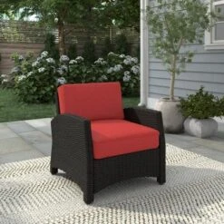Glenwillow Home Alvory Patio PE Rattan Arm Chair -Outdoor Garden Store GUEST 3d426b2d eba2 4ac4 8dd2 613c8acaa205