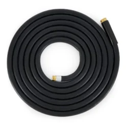 Apache 98108802 25 Foot Industrial Rubber Garden Water Hose With Heavy Duty MGHT X FGHT Brass Fittings And 1 Bend Restrictor, Black -Outdoor Garden Store GUEST 3e736c9a 1a75 413e b497 e142973f5896