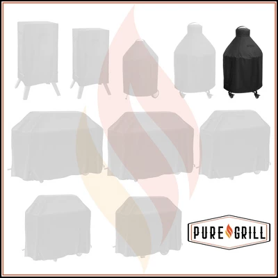Pure Grill 22-Inch Ceramic Grill Cover For All Large Kamado Charcoal BBQ Grill Brands, Universal Fit Cover - 31" Dia X 40" H 6 Pure Grill 22-Inch Ceramic Grill Cover For All Large Kamado Charcoal BBQ Grill Brands, Universal Fit Cover - 31" Dia X 40" H - Image 6