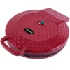 Courant 12 Inch Red Electronic Pizza Maker, Griddle And Oven With Food Board Included
