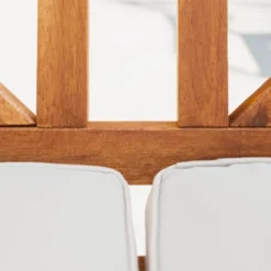 Acacia Wood X-Back Love Seat With Cushions Brown - Saracina Home -Outdoor Garden Store GUEST 4011e201 dc2b 4024 b82d eb79d7cfd72d