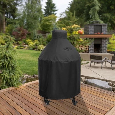 Pure Grill 22-Inch Ceramic Grill Cover For All Large Kamado Charcoal BBQ Grill Brands, Universal Fit Cover - 31" Dia X 40" H 4 Pure Grill 22-Inch Ceramic Grill Cover For All Large Kamado Charcoal BBQ Grill Brands, Universal Fit Cover - 31" Dia X 40" H - Image 4