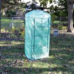 Sunnydaze Decor Sunnydaze Outdoor Portable Growing Rack 4-Tier Greenhouse With Roll-Up Door - 4 Shelves - Green -Outdoor Garden Store GUEST 41250260 e039 4fb9 85c4 e82241ccdc30