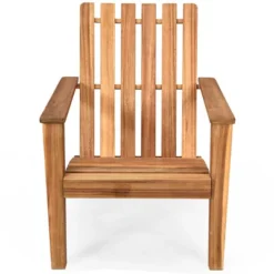 Costway Patio Acacia Wood Adirondack Chair Lounge Armchair Durable Outdoor Garden Yard -Outdoor Garden Store GUEST 41b6b902 717f 4c7d bc8a 3644efc8c146