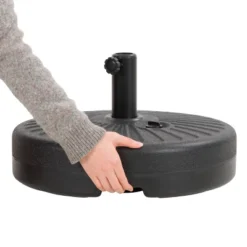 48.9lbs Umbrella Base With Steel-Lined Attachment Piece Gray - CorLiving -Outdoor Garden Store GUEST 41e9a7f1 74ae 4c61 badc 293da917c057