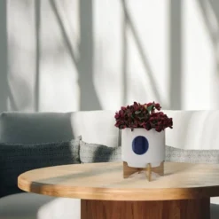 Sagebrook Home 10"x10" Funky Ceramic Planter Pot With Stand White 13 Sagebrook Home 10"x10" Funky Ceramic Planter Pot With Stand White -Outdoor Garden Store GUEST 434c2a7b 03ad 48f2 9c43 4f3ad63873be