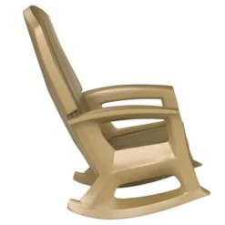 Semco Rockaway Heavy-Duty Outdoor Rocking Chair W/Low Maintenance All-Weather Porch Rocker & Easy Assembly For Deck And Patio, Taupe (4 Pack) -Outdoor Garden Store GUEST 4356e1ed 50b3 4937 8c4c 17227c16ad76