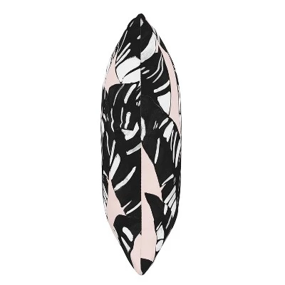 Palm Springs Outdoor Throw Pillow Blush/Black - Skyline Furniture 1 Palm Springs Outdoor Throw Pillow Blush/Black - Skyline Furniture