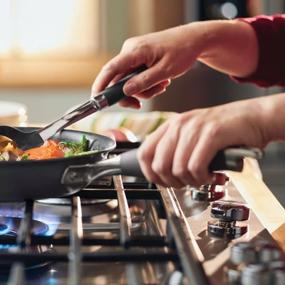 Anolon Advanced Home 10.25" & 12.75" Twin Pack Open Fry Pans Moonstone 1 Anolon Advanced Home 10.25" & 12.75" Twin Pack Open Fry Pans Moonstone