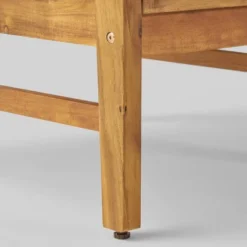 Illona 7pc Acacia Wood V-Shaped Sofa & Square Fire Table Set Teak/Crme/Light Gray- Christopher Knight Home -Outdoor Garden Store GUEST 43c86d72 a06d 40d5 a9f9 68e441d4e287