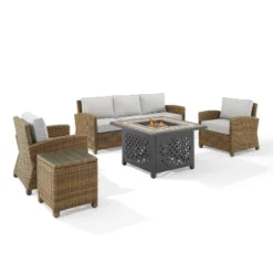 Bradenton 5pc Outdoor Wicker Conversation Set With Fire Table - Crosley 36 Bradenton 5pc Outdoor Wicker Conversation Set With Fire Table - Crosley -Outdoor Garden Store GUEST 43d6a240 8422 4575 943d 76ab4475f0ae