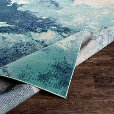 Mark & Day Britsum Rectangle Woven Indoor And Outdoor Area Rugs Dark Blue 6 Mark & Day Britsum Rectangle Woven Indoor And Outdoor Area Rugs Dark Blue - Image 6