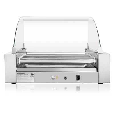 Olde Midway Electric Hot Dog Roller Grill Cooker With Glass Cover, Commercial Grade Machine 5 Olde Midway Electric Hot Dog Roller Grill Cooker With Glass Cover, Commercial Grade Machine - Image 5