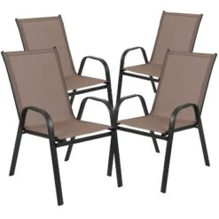 Flash Furniture 3 Piece Outdoor Patio Dining Set - Tempered Glass Patio Table, 2 Flex Comfort Stack Chairs 19 Flash Furniture 3 Piece Outdoor Patio Dining Set - Tempered Glass Patio Table, 2 Flex Comfort Stack Chairs -Outdoor Garden Store GUEST 459c04b1 1edd 452b ae1d e582f9af82be