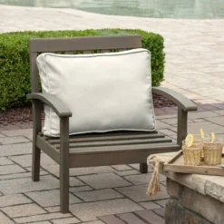 19" X 24" X 8" ProFoam Outdoor Plush Deep Seat Back Cushion Cream - Arden Selections