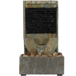 Sunnydaze Decor Sunnydaze Indoor Home Office Contemporary Soothing Half Moon Stone Slate Cascading Tabletop Water Fountain - 16" 12 Sunnydaze Decor Sunnydaze Indoor Home Office Contemporary Soothing Half Moon Stone Slate Cascading Tabletop Water Fountain - 16" -Outdoor Garden Store GUEST 46c117a3 34fd 494a 9ba4 bcba28f5d3e9