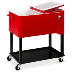 Best Choice Products 80qt Steel Rolling Cooler Cart W/ Bottle Opener, Catch Tray, Drain Plug, Locking Wheels -Outdoor Garden Store GUEST 48816c62 320b 4552 b627 5096f337c455