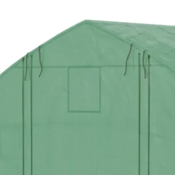 Outsunny Walk-in Tunnel Greenhouse With Zippered Mesh Doors & Roll-up Sidewalls, Upgraded Hot House, Green, 11.5' X 10' X 6.5' -Outdoor Garden Store GUEST 4a84f37a 4d48 417f 8f98 324ac42e51ce