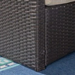 Sanger Wicker Sofa - Brown/Beige - Christopher Knight Home -Outdoor Garden Store GUEST 4d6b37c9 bc3a 40f6 afa2 5970ecff7ab6