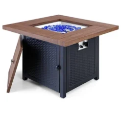 5pc Outdoor Set With Swivel Chairs & 34" Propane Fire Pit Table - Captiva Designs -Outdoor Garden Store GUEST 4dc4b8bd b5b9 477c 92da ec6101140c7a