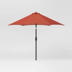 9'x9' Market Patio Umbrella - Black Pole - Threshold™ -Outdoor Garden Store GUEST 4e13542d 5991 4506 8183 fa9e8493f02d