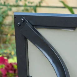 Patio Set With Steel Table With 1.57" Umbrella Hole & Steel Swivel Sling Arm Chairs - Captiva Designs -Outdoor Garden Store GUEST 526e6271 0236 4717 80ff 64ca21b464c7