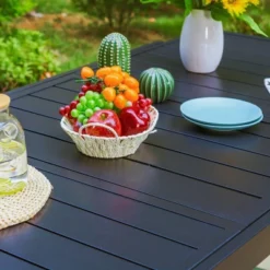 7pc Patio Dining Set With Rectangular Expandable Table & Reclining Chairs - Captiva Designs -Outdoor Garden Store GUEST 5276d8ba a5b8 4eff b44a 94c430be7684