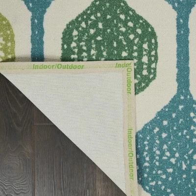 Waverly Sun N Shade SND70 Aqua Indoor/Outdoor Area Rug 2 Waverly Sun N Shade SND70 Aqua Indoor/Outdoor Area Rug - Image 2