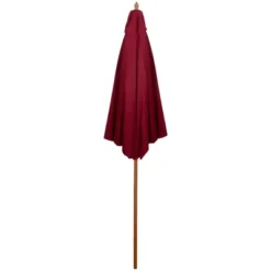 Northlight 8.5ft Outdoor Patio Market Umbrella With Wooden Pole, Burgundy -Outdoor Garden Store GUEST 5367c1c8 4c1d 475f b2e0 f19b225913f2