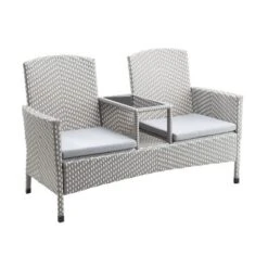 2pc Maksville Aluminum Patio Loveseat & Storage Bench - MiBasics -Outdoor Garden Store GUEST 53b23cf8 78a6 4e4f 9ab2 92cb3c4cefc7