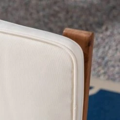 Casa Acacia Wood Loveseat Brown/Cream - Christopher Knight Home -Outdoor Garden Store GUEST 54a2036d 824f 484c b7d7 a109c2237cc7