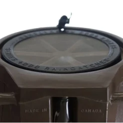 FCMP Outdoor RC4000 50 Gallon Heavy Duty Outdoor Home Rain Water Catcher Barrel Container Bin With Spigots And Mesh Screen, Brown -Outdoor Garden Store GUEST 54f50947 4bf0 4f02 bbed 64cc9c69e401