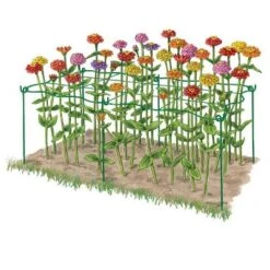 Gardener's Supply Company Grow Through Flower Plant Support | Sturdy Powder Coated Metal Grid Flower Support For Outdoor Plants & Young Flowering -Outdoor Garden Store GUEST 55c8f9ad ac60 497f 80c6 d1ab512fe8f2
