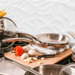 BergHOFF Belly Shape 18/10 Stainless Steel Frying Pan -Outdoor Garden Store GUEST 560df16b 0db7 4648 84d9 efd99a8db797