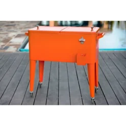 80qt Portable Rolling Patio Cooler - Permasteel -Outdoor Garden Store GUEST 57347366 0f2e 4dbc 81bd 1eb59a01493d