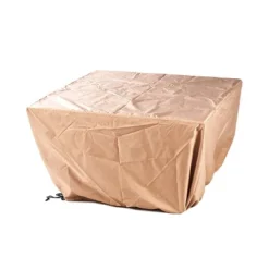 5pc Set With 42" Square Outdoor Aluminum Fire Table & Four Swivel Rocking Chairs & Wind Blocker Lid - Oakland Living -Outdoor Garden Store GUEST 58d753fc 13f9 430c 9470 e5d581f81cd6 1