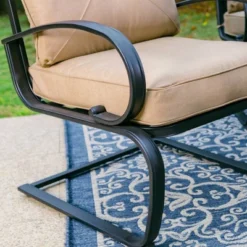 Captiva Designs 7pc Outdoor Dining Set With C-Spring Motion Chairs & Metal Table With Umbrella Hole 24 Captiva Designs 7pc Outdoor Dining Set With C-Spring Motion Chairs & Metal Table With Umbrella Hole -Outdoor Garden Store GUEST 58e5a0a0 0492 485a bdd7 375d2550e46d