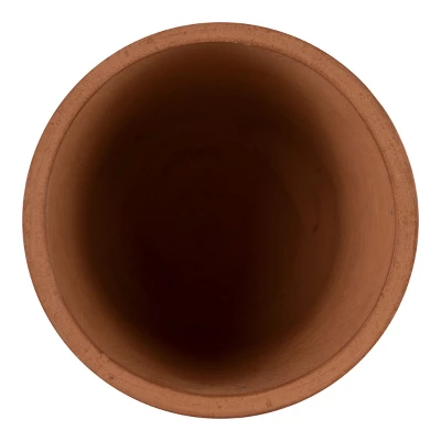 Natural Handthrown Large Terracotta Planter With Handpainted Tile Pattern - Foreside Home & Garden 2 Natural Handthrown Large Terracotta Planter With Handpainted Tile Pattern - Foreside Home & Garden - Image 2