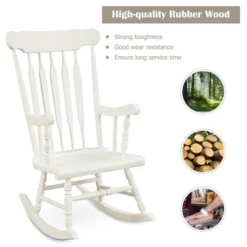 Costway Solid Wood Rocking Chair Porch Rocker Indoor Outdoor Seat Glossy Finish WhiteCoffee 17 Costway Solid Wood Rocking Chair Porch Rocker Indoor Outdoor Seat Glossy Finish WhiteCoffee -Outdoor Garden Store GUEST 5a03c953 04d1 414b 97f6 9771b1dc7769