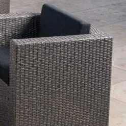 Puerta 6pc Wicker L-Shaped Sectional Sofa Set - Black/Gray - Christopher Knight Home -Outdoor Garden Store GUEST 5a27a98b e5e9 4432 af1b bac0e5c519f0