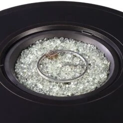 5pc Outdoor Fire Table Set With Hammered 44" Round Fire Table, 4 Deep Seating Swivel Rocking Chairs & Table Fabric Covers - Oakland Living -Outdoor Garden Store GUEST 5a4cbba4 3d33 4a63 93ec fdd162cf37a5 1