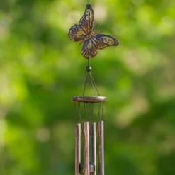 Dawhud Direct 28" H Butterfly Wind Chimes For Outside -Outdoor Garden Store GUEST 5b719d30 b78c 43c6 9bfc 24c84c21a216