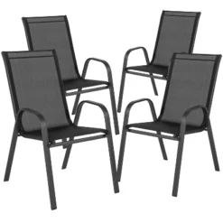 Flash Furniture 7 Piece Outdoor Patio Dining Set - Tempered Glass Patio Table, 6 Flex Comfort Stack Chairs 19 Flash Furniture 7 Piece Outdoor Patio Dining Set - Tempered Glass Patio Table, 6 Flex Comfort Stack Chairs -Outdoor Garden Store GUEST 5d471a4d 5571 4e5a b24e 050268ed81ac
