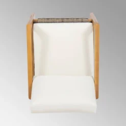 Nova 2pk Acacia Wood Club Chairs - Teak/Gray/Beige - Christopher Knight Home -Outdoor Garden Store GUEST 5e0f65e9 a63c 4a7d a3e7 db35662bf623