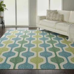 Waverly Sun N Shade SND70 Aqua Indoor/Outdoor Area Rug 14 Waverly Sun N Shade SND70 Aqua Indoor/Outdoor Area Rug -Outdoor Garden Store GUEST 5f2e10a3 1567 43c5 b1aa 115c04f90942