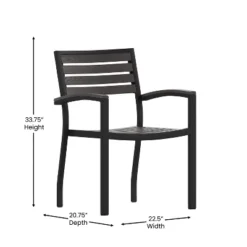 Emma And Oliver Set Of 2 Stackable All-Weather Aluminum Patio Chairs With Faux Teak Slats 16 Emma And Oliver Set Of 2 Stackable All-Weather Aluminum Patio Chairs With Faux Teak Slats -Outdoor Garden Store GUEST 5f80bdd9 9e3b 44bb 8dcd 85c0bfae8632