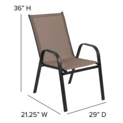 Flash Furniture 3 Piece Outdoor Patio Dining Set - Tempered Glass Patio Table, 2 Flex Comfort Stack Chairs 16 Flash Furniture 3 Piece Outdoor Patio Dining Set - Tempered Glass Patio Table, 2 Flex Comfort Stack Chairs -Outdoor Garden Store GUEST 6015da20 c22f 4938 b059 f26e43a8d4cd